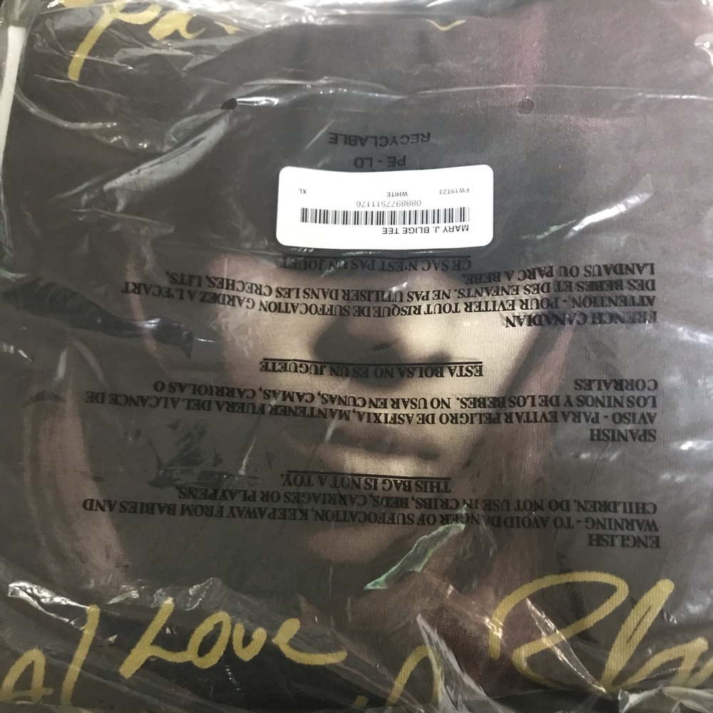 Supreme Mary J Blige T-Shirt sz XL